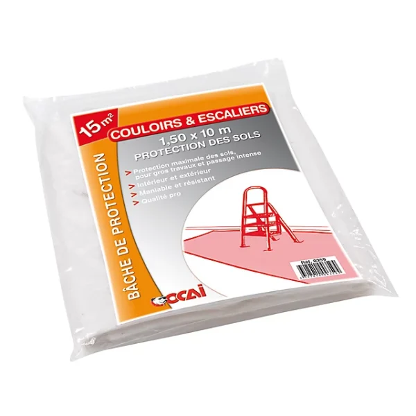 Castorama Bâche Couloirs Et Escaliers 1,5 X 10 M Ocai 1